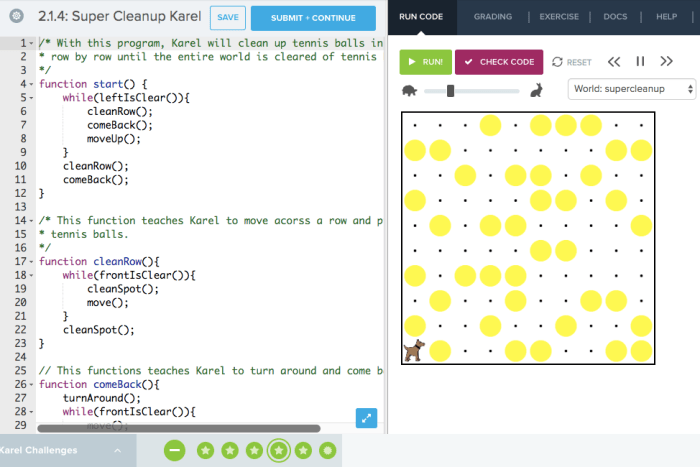 Circle in a square codehs