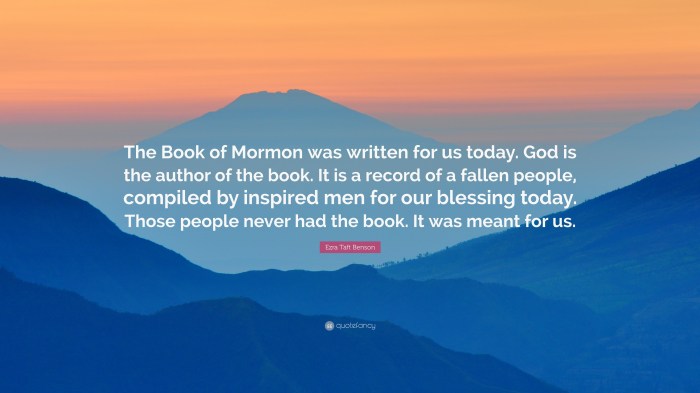 Ezra taft benson book of mormon promise