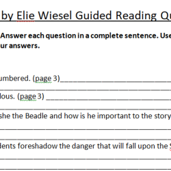 Night by elie wiesel questions and answers