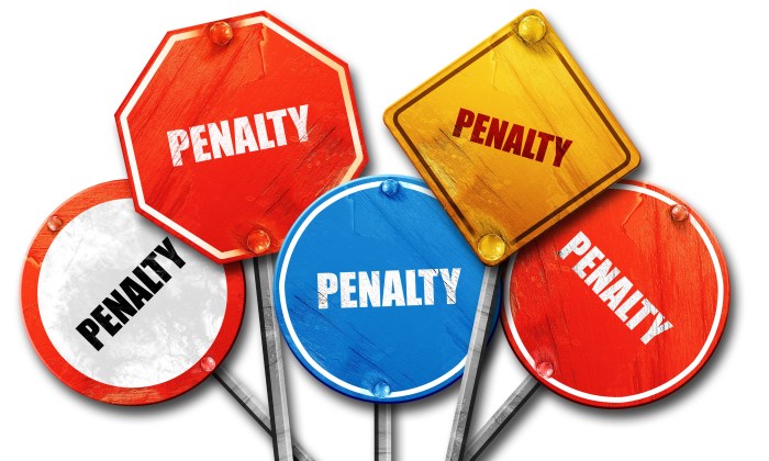 As a seller/server you are subject to fines and penalties