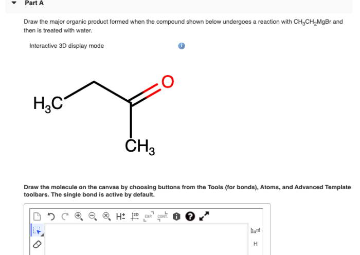 Formed major compound undergoes acidic